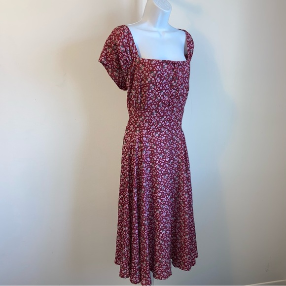 Timeless London Aaliyah Dress Retro Floral Pinup With Pockets US Size 16 NEW - Picture 12 of 15